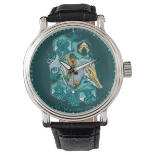 Aquaman Riding Seahorse door de koninkrijken Horloge