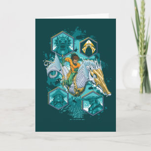Aquaman Riding Seahorse door de koninkrijken Kaart