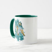 Aquaman Riding Seahorse door de koninkrijken Mok (Voorkant links)