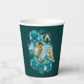 Aquaman Riding Seahorse door de koninkrijken Papieren Bekers (Voorkant)
