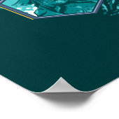 Aquaman Riding Seahorse door de koninkrijken Poster (Hoek)