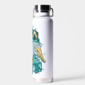 Aquaman Riding Seahorse door de koninkrijken Waterfles (Achterkant)