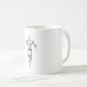 Aquaman Runs BW Koffiemok (Voorkant rechts)