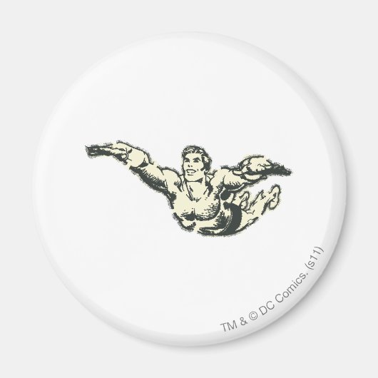 Aquaman Soars BW Magneet (Voorkant)