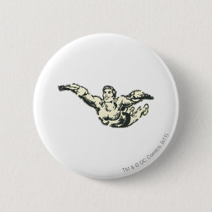 Aquaman Soars BW Ronde Button 5,7 Cm