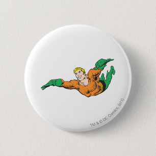 Aquaman Soars Ronde Button 5,7 Cm