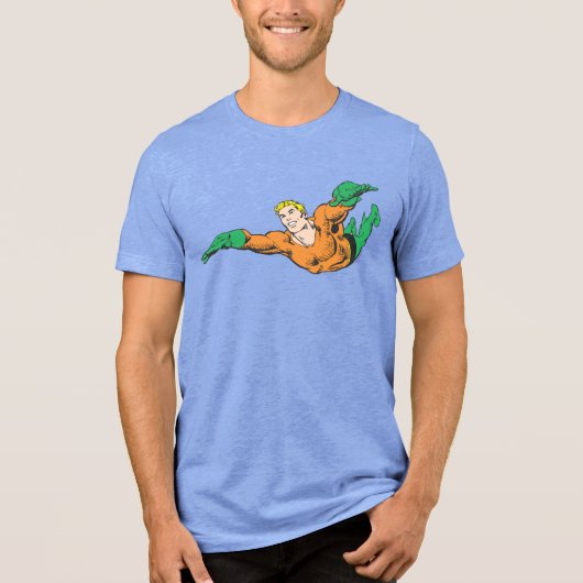 Aquaman Soars Tri-Blend Shirt (Voorkant)