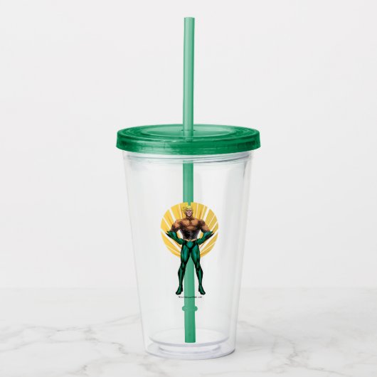 Aquaman Standing Acryl Drinkbeker (Voorkant)