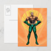 Aquaman Standing Briefkaart (Voorkant / Achterkant)