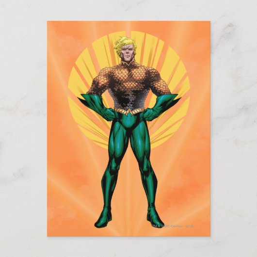 Aquaman Standing Briefkaart (Voorkant)