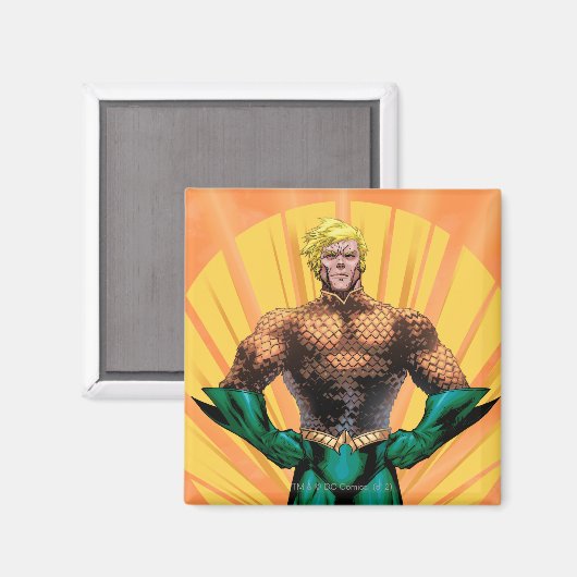 Aquaman Standing Magneet (Voorkant / Achterkant)