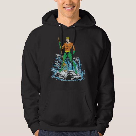 Aquaman Stands met Pitchfork Hoodie (Voorkant)