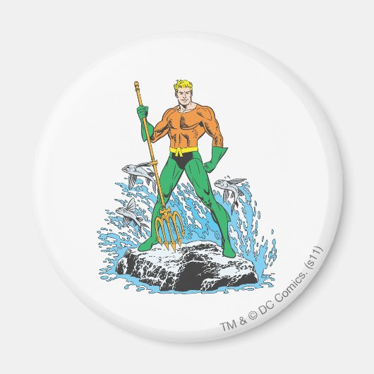 Aquaman Stands met Pitchfork Magneet (Voorkant)