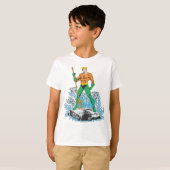 Aquaman Stands met Pitchfork T-shirt (Voorkant volledig)