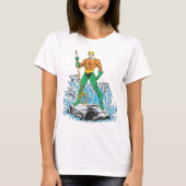 Aquaman Stands met Pitchfork T-shirt (Voorkant)