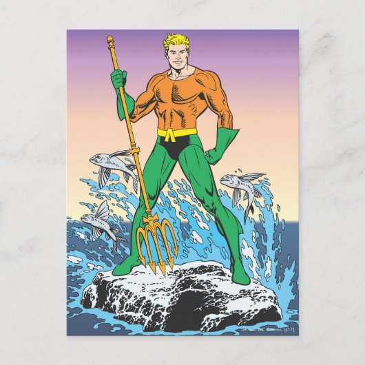 Aquaman-strengen met Spear Briefkaart (Voorkant)