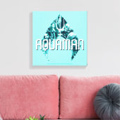 Aquaman | Symbool voor orin, Mera, Orm en Zwarte M Canvas Afdruk (Insitu (Woonkamer))