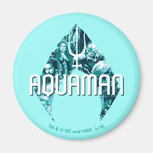 Aquaman | Symbool voor orin, Mera, Orm en Zwarte M Magneet (Voorkant)