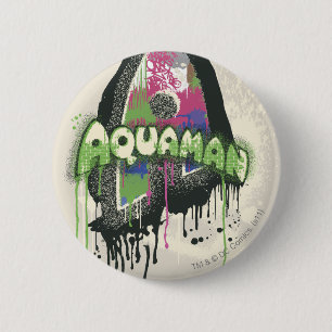 Aquaman - Twisted Innocence Letter Ronde Button 5,7 Cm
