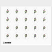 Aquaman - Twisted Innocence Letter Ronde Sticker (Vel)