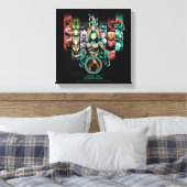 Aquaman | "Unite the Kingdoms Atlanteans Graphic" Canvas Afdruk (Insitu (Slaapkamer))