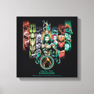 Aquaman "Unite the Kingdoms Atlanteans Graphic" Canvas Afdruk