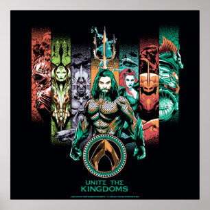 Aquaman "Unite the Kingdoms Atlanteans Graphic" Poster