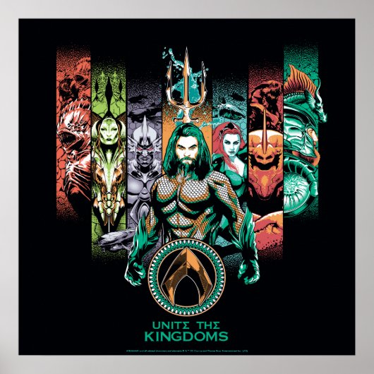 Aquaman | "Unite the Kingdoms Atlanteans Graphic" Poster (Voorkant)