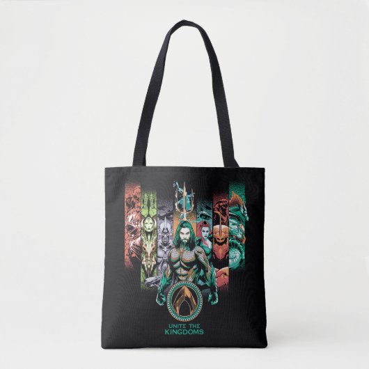 Aquaman | "Unite the Kingdoms Atlanteans Graphic" Tote Bag (Voorkant)