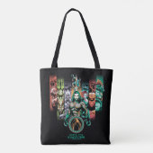 Aquaman | "Unite the Kingdoms Atlanteans Graphic" Tote Bag (Achterkant)