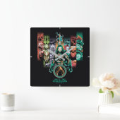 Aquaman | "Unite the Kingdoms Atlanteans Graphic" Vierkante Klok (Huis)
