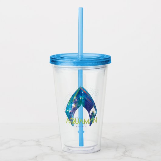 Aquaman | Verworpen Logo van Aquaman Acryl Drinkbeker (Voorkant)