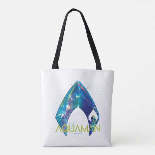 Aquaman | Verworpen Logo van Aquaman Tote Bag (Achterkant)