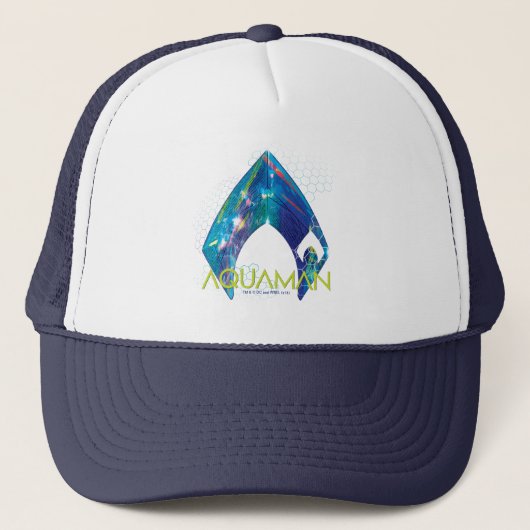 Aquaman | Verworpen Logo van Aquaman Trucker Pet (Voorkant)