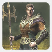 Aquaman Vierkante Sticker (Voorkant)
