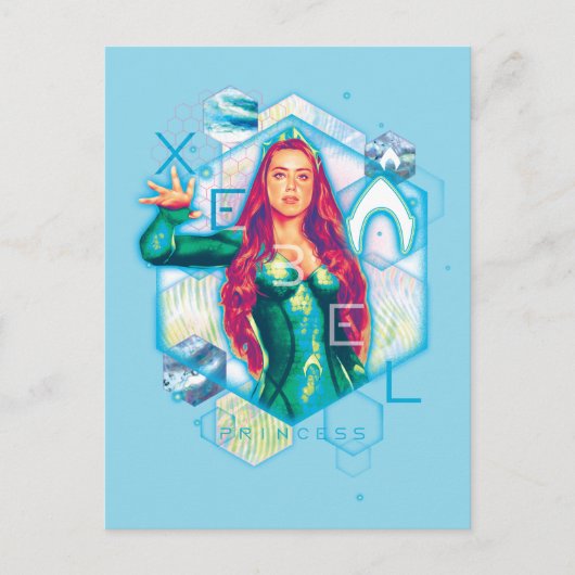 Aquaman | Xebel Princess Mera Hexagonal Graphic Briefkaart (Voorkant)