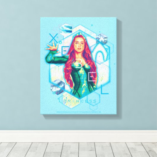Aquaman | Xebel Princess Mera Hexagonal Graphic Canvas Afdruk (Insitu (Houten vloer))