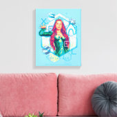 Aquaman | Xebel Princess Mera Hexagonal Graphic Canvas Afdruk (Insitu (Woonkamer))