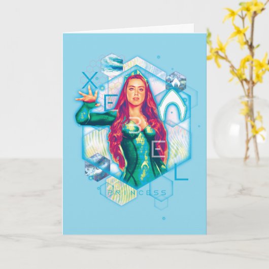 Aquaman | Xebel Princess Mera Hexagonal Graphic Kaart (Gele Bloem)