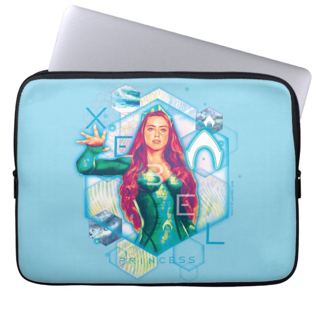 Aquaman | Xebel Princess Mera Hexagonal Graphic Laptop Sleeve (Voorkant)