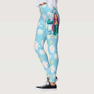 Aquaman Xebel Princess Mera Hexagonal Graphic Leggings