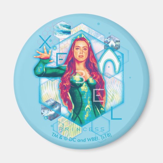 Aquaman | Xebel Princess Mera Hexagonal Graphic Magneet (Voorkant)