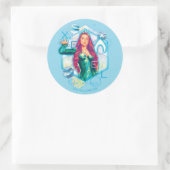Aquaman | Xebel Princess Mera Hexagonal Graphic Ronde Sticker (Tas)
