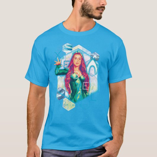 Aquaman | Xebel Princess Mera Hexagonal Graphic T-shirt (Voorkant)