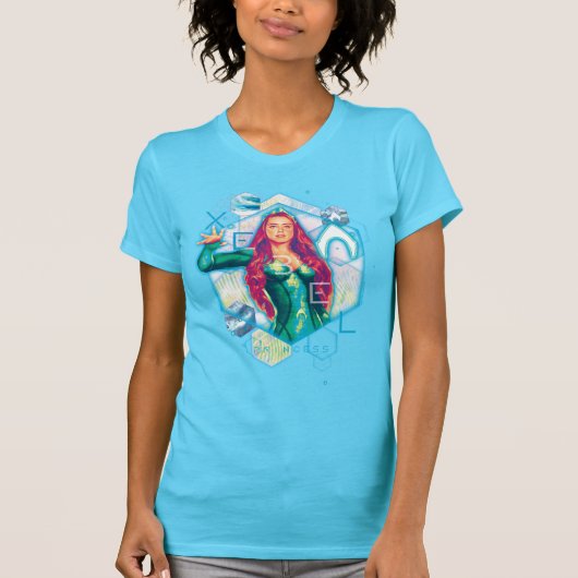 Aquaman | Xebel Princess Mera Hexagonal Graphic T-shirt (Voorkant)