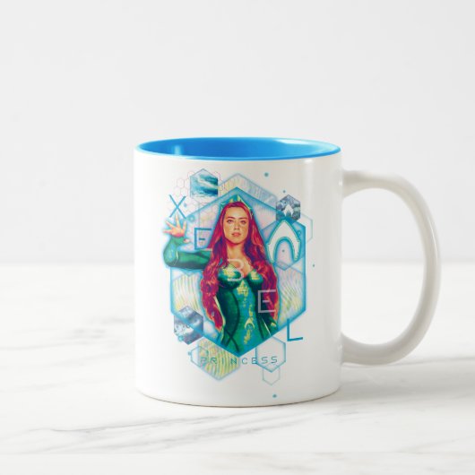 Aquaman | Xebel Princess Mera Hexagonal Graphic Tweekleurige Koffiemok (Rechts)