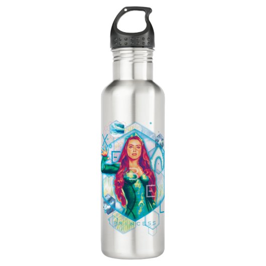 Aquaman | Xebel Princess Mera Hexagonal Graphic Waterfles (Voorkant)
