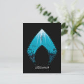 Aquaman | Zie door Aquaman Logo Ocean Graphic Briefkaart (Staand voorkant)
