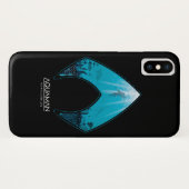 Aquaman | Zie door Aquaman Logo Ocean Graphic Case-Mate iPhone Case (Achterkant (horizontaal))