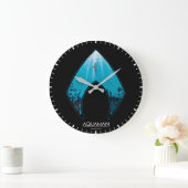 Aquaman | Zie door Aquaman Logo Ocean Graphic Grote Klok (Huis)